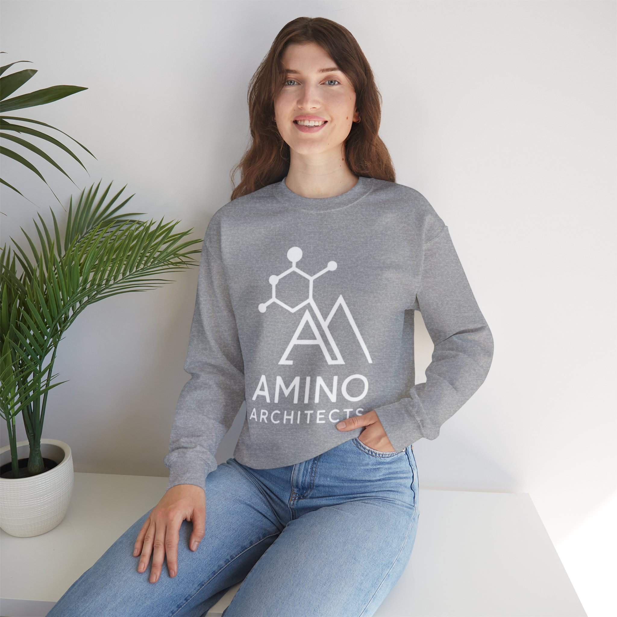 Amino Architects Unisex Heavy Blend™ Crewneck Sweatshirt - Image 23