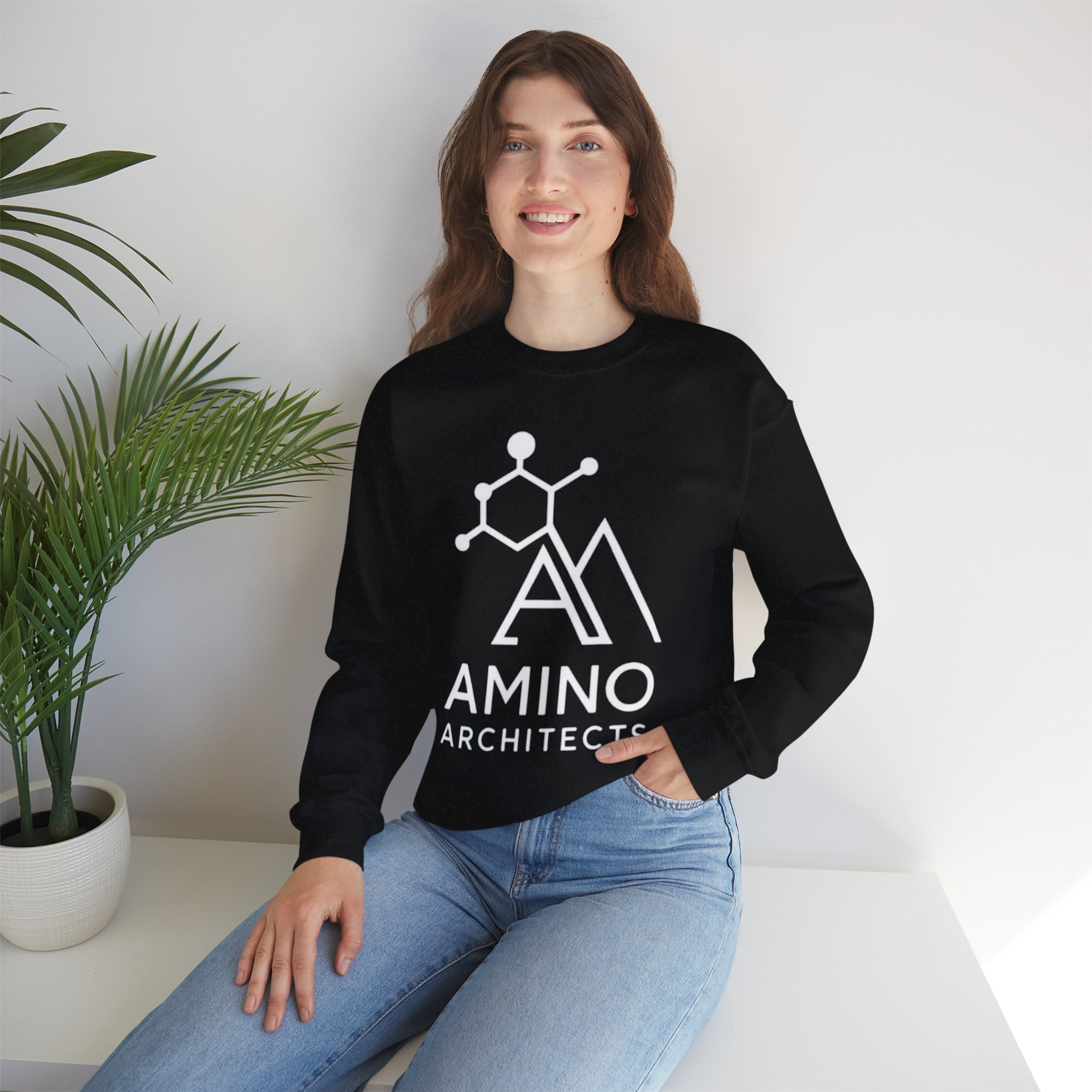Amino Architects Unisex Heavy Blend™ Crewneck Sweatshirt - Image 10