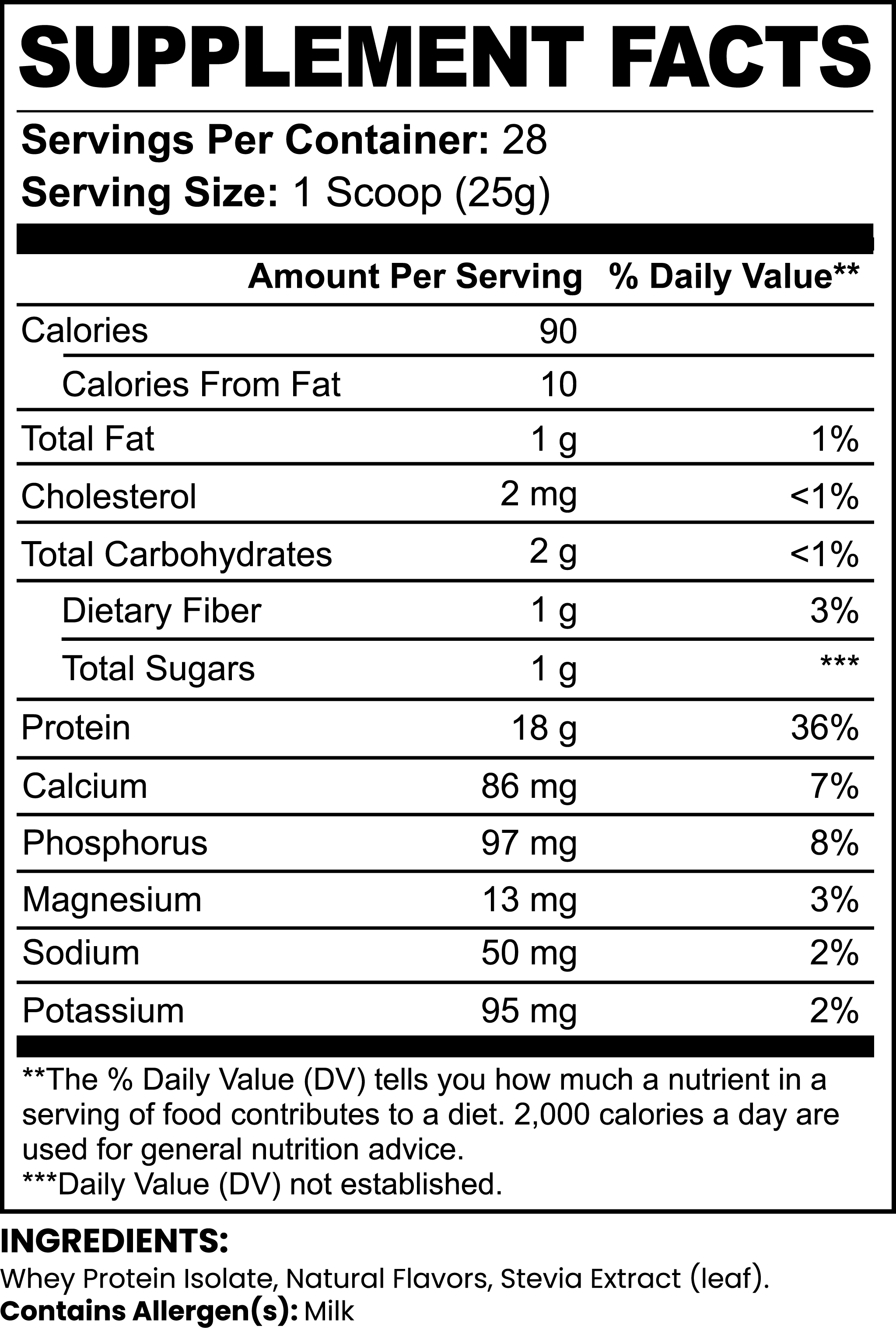 100% Whey Protein Isolate (Chocolate Cake) - Image 3