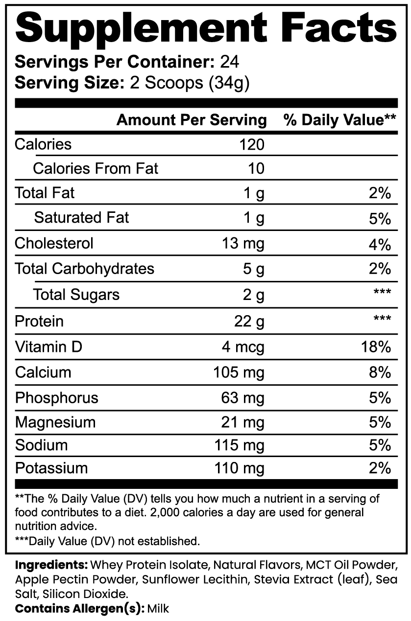 Advanced 100% Whey Protein Isolate (Vanilla Dream) - Image 2